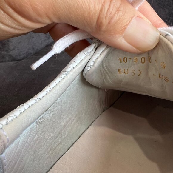 Axel Arigato White Croc Embossed Clean 90 Sneakers – Size 6.5 - Picture 7 of 10